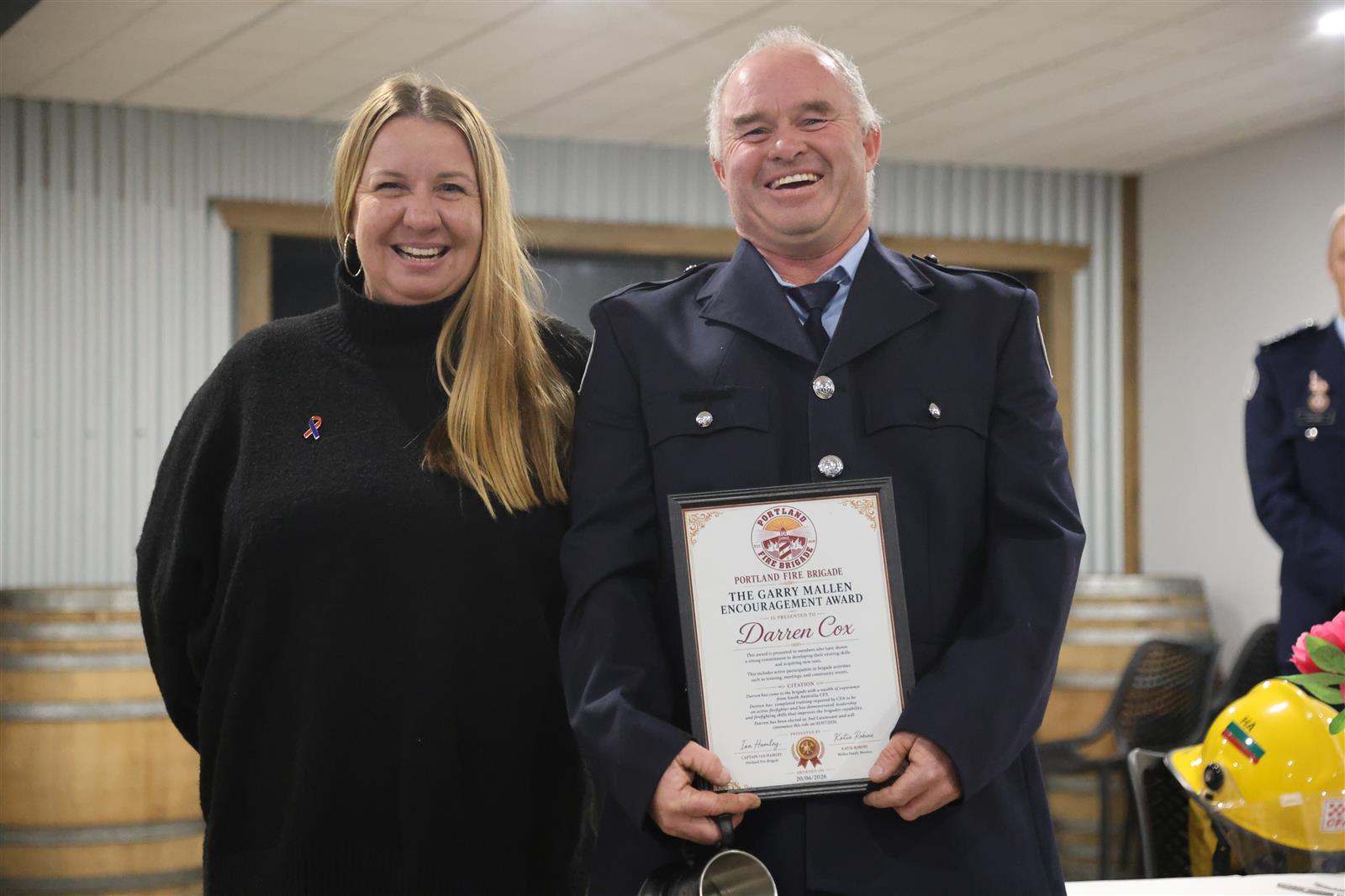 Garry Mallen Encouragement Award - Darren Cox